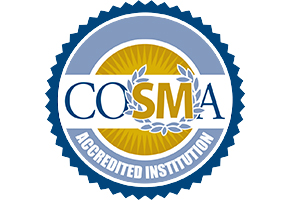 Seal of the Commission on Sport Management Accreditation (COSMA)