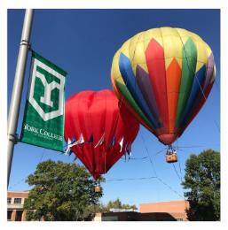 Two Air Ballons on Campus