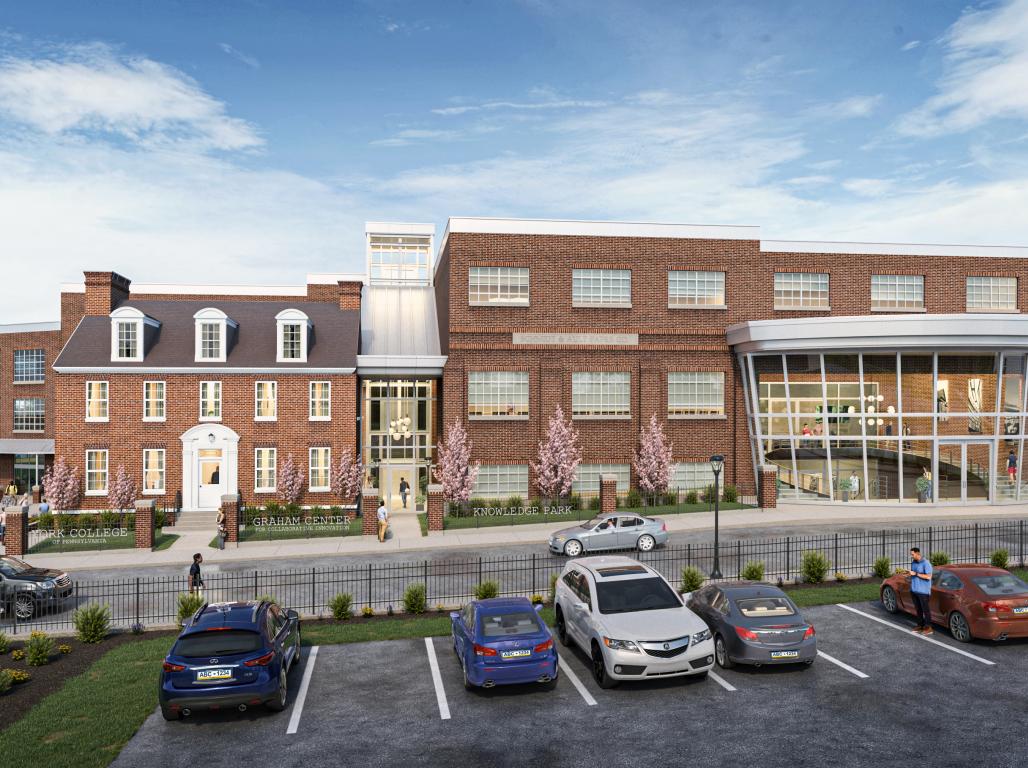 Rendering of Knowledge Park, Graham Center for Collaborative Innovation