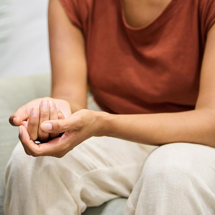 Close up shot of a persons hands